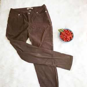 Vintage America Chocolate Brown Corduroys, Sz 6